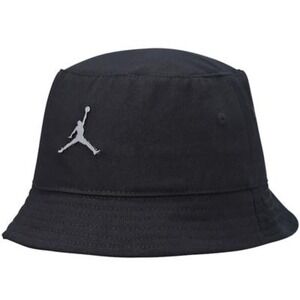 Nike Air Jordan Metal Jumpman Apex Black Bucket‎ Hat Unisex Kids' Size 8-20 NEW